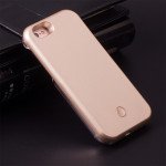 Wholesale iPhone SE 2022 / 2020 / 8 / 7 Selfie Illuminated LED Light Case (Champagne Gold)